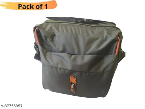 Multicolor cross sling bag, spacious yet compact, polyester, ideal for men, women, boys, girls - perfect for campus, travel, commuting, hiking