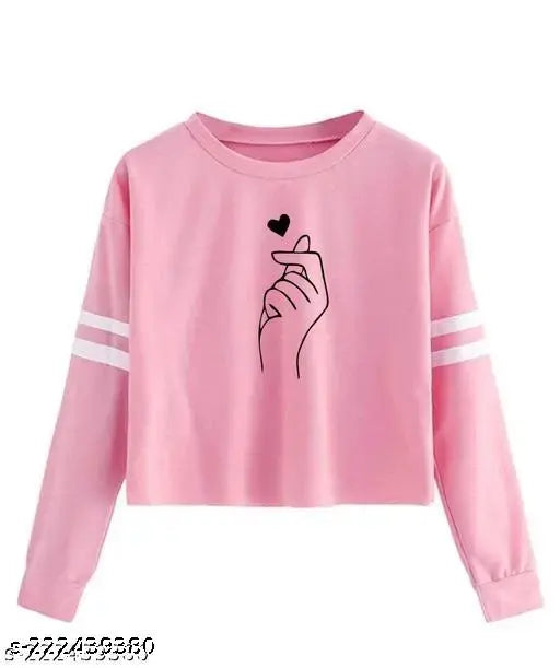 Stylish printed cotton t-shirt, long sleeves, CHUTKI design for women & girls (Pack 1), S-XL sizes available, ideal for everyday wear or special occasions