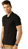 Multi-color cotton blend short sleeve polo t-shirt for men, durable and odorless