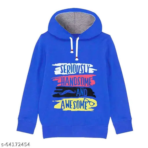 Multicolored boys' cotton blend fleece hooded hoodies (pack of 2) - vibrant printed pattern for kids' activewear