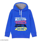 Multicolored boys' cotton blend fleece hooded hoodies (pack of 2) - vibrant printed pattern for kids' activewear