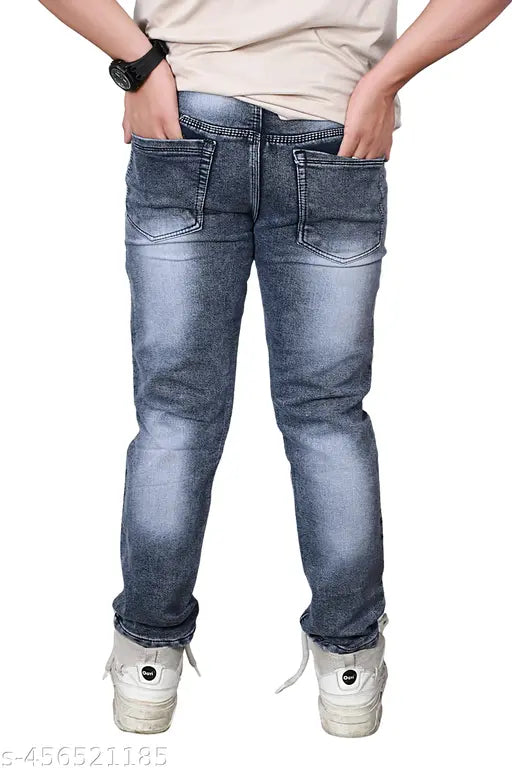 Denim jeans for men, solid indigo denim, size 30/28/32/34/36 from India