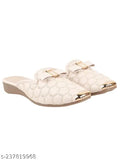 Synthetic leather ethnic flat bellies sandals for women and girls, comfortable and stylish footwear perfect for college or evening wear, made in India