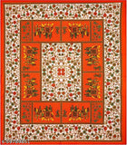 Sanganeri Printed Cotton Double Bedsheet Set with Pillow Covers - Traditional Rajasthani design, high-quality fine cotton for winter use, made in India