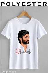 Indian printed polyester short sleeve t-shirt DHANUSH HERO