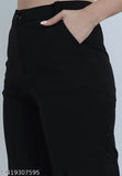 Women's straight-fit cargo trousers, solid net Lycra, women's size 26/28/30/32, made in India