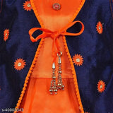 Silver polyester sleeveless frock dress for baby girls, spruce-up wardrobe, India origin