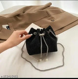 Resin quilted net free size bag, FantastiQo Women Potli from India