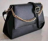 Leather sling bag with self-design pattern, perfect for casual occasions or travel. Spacious, trendy, and versatile crossbody bag by MKN CREATIONS