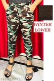 Cotton blend maxi army print imported winter lower, one piece with fur lining (waist 28-32in, length 36in), China origin