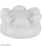 Marble handcrafted incense holder set, 2 pieces, 5x4x4cm each. Indian marble agarbatti stand for home decor
