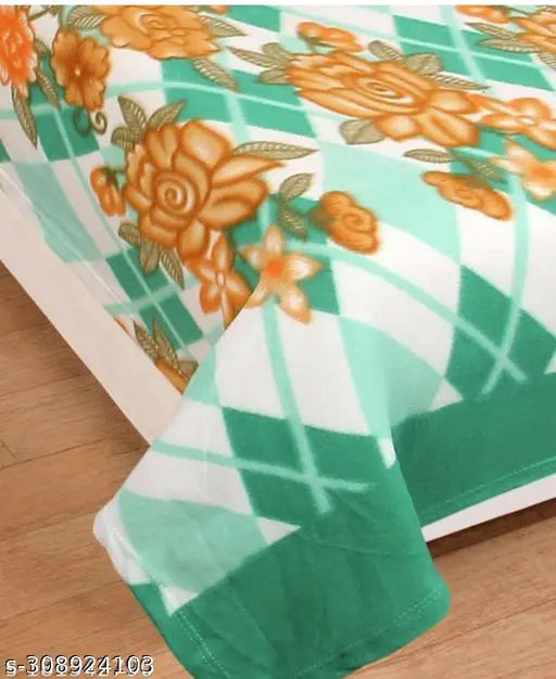 Comfy fleece baby blanket, soft & cozy, free size (86in x 56in), made in India