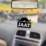 Indian car hanging Jaat with mooch, high-quality printed design for stylish automotive decor
