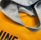 Kids winter fleece hoodie jacket, printed pattern cotton, warm kids wear in 6-12 Months sizes (India)