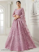 Fancy embroidered net lehenga set for women, semi-stitched and under 500, Indian party wear