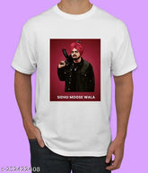 Siddhu Moose Wala polyester t-shirts for men's, high-quality eco-friendly printed tees for summer and autumn