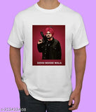 Men's Siddhu Moose Wala polyester t-shirt, graphic print, short sleeves, eco-friendly quality. Comfortable, stylish, long-lasting print guaranteed, India origin