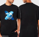 Classic cotton blend men's t-shirt, three-quarter sleeves, printed pattern. High-quality, affordable apparel for all sizes
