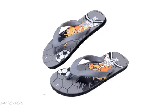 Goal Grey printed net rubber sole shoes for kids 3-10 years, India origin