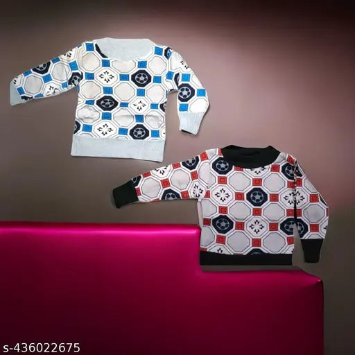 Embellished wool winter sweater pack for kids (2pcs), warm and cozy design for chilly days