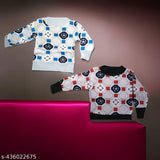 Embellished wool winter sweater pack for kids (2pcs), warm and cozy design for chilly days