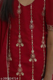 Maroon Georgette Dhoti Kurta Set with Embroidered Dupatta - Kids Traditional Indian outfit for special occasions