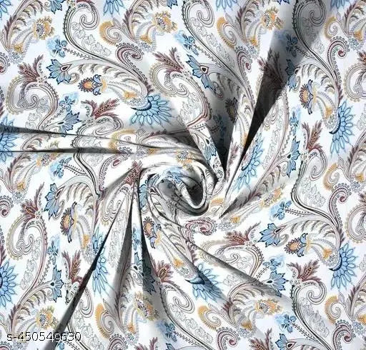 Premium quality cotton-blend ethnic motif fitted bedsheet, soft and superfine, ideal for adults in summer, comes with 2 pillow covers, originates from India. (123 characters)
