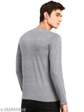 Indian Cotton Blend Solid Henley Full Sleeve T-Shirt (Pack of 2) - XL, XXL