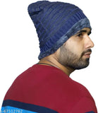 Wool beanie cap (Youth Robe Men's Cap), soft-spun acrylic, fur lining for extra warmth, India origin