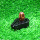 Marble Small Narmadeshwar Shivling, 15-inch Lingam with 3-inch base - Authentic riverbed sourced symbol for home pooja