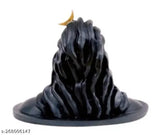 Rudraksha mala on car dashboard, Adiyogi Ji miniature murti for religious idols, made in India