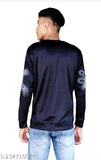 Nylon long-sleeved men's Fancy Partywear T-shirt, printed net pattern, versatile for parties and events, made in India
