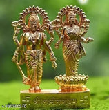 Brass Shree Hari Lakshmi ji and Vishnu Jishri laxminarayan idol for pooja samagri, traditional Indian deity figurines, spiritual prosperity symbol