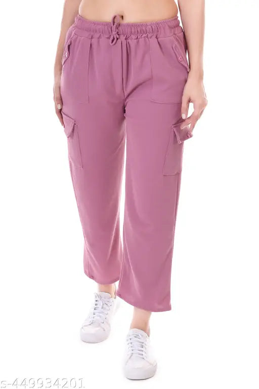 Soft pink crepe pyjama set for women & girls, perfect loungewear for comfort and style