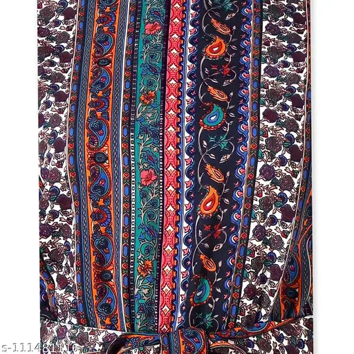 Printed crepe sleeve jumpsuits for women and girls, featuring short sleeves and multiple sizes available (S-Free Size)