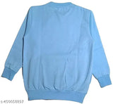 Russian Swag Kids sweatshirt, sky blue cotton blend long sleeves, vibrant and cozy kids wear