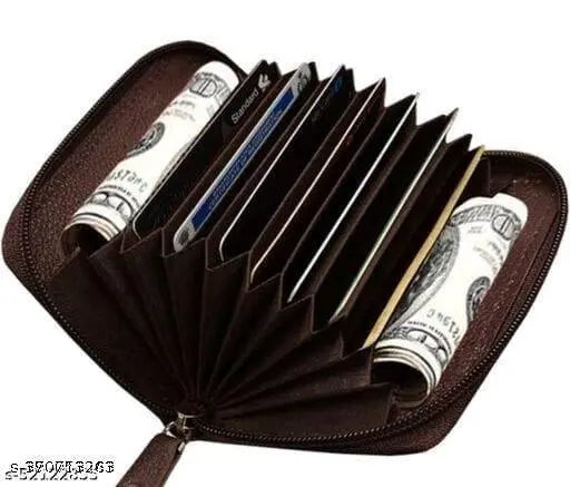 Men's casual brown PU nylon belt and wallet set, India-crafted accessory for men