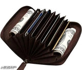 Men's casual brown PU nylon belt and wallet set, India-crafted accessory for men