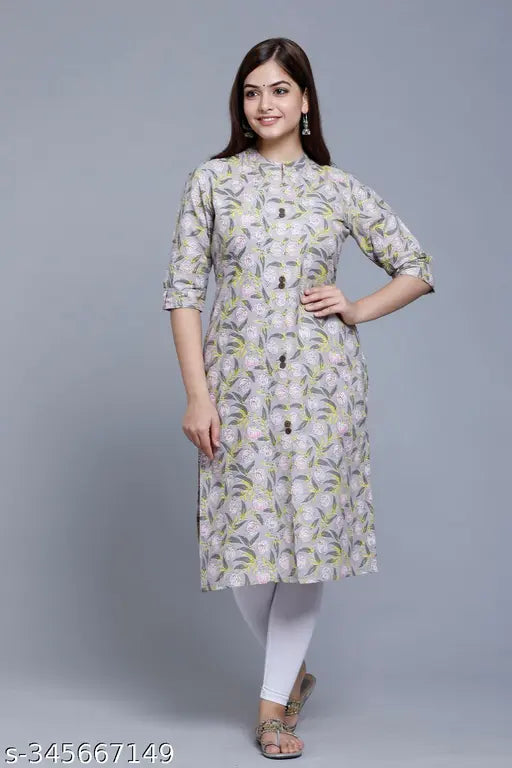 Latest trendy printed 100 cotton combo kurti for women's & girls, three-quarter sleeves, S-XXXL sizes