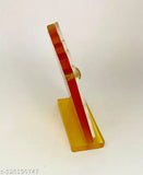 Religious acrylic idol (Maa Sherawali/Durga/Jagdamba/Vaishno) for car dashboard, temple home decor or office study table - spiritual gift for home decor. Dimensions: L6.5cm x B2.5cm x H8cm. Made in India