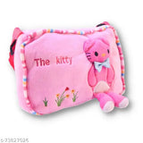 Canvas Helo kitty sling bags, soft plush material with animal patterns. Perfect for kids' birthday return gifts, picnics, or travel