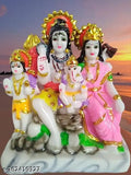 Marble Shankar Shiv Parvati Murti statue, high-quality finish, 65 inches, religious home decor