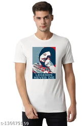 Polyester short sleeve t-shirt, Legend Siddhu Moose Wala printed design, Indian apparel