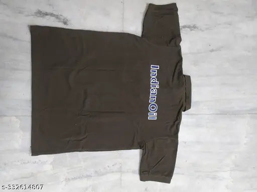 Polycotton short-sleeved Indane gas staff t-shirt in solid color, Indian-made workwear