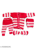 Woolen colorblocked winter suit for newborn, warm, soft, comfortable, Indian-made