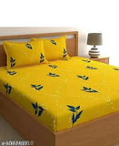 Glace cotton botanical net double bedsheets, 90x100 inch, premium quality, soft & luxurious