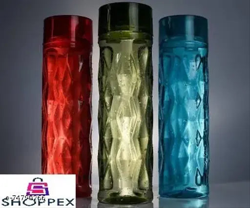 Transparent Plastic Water Spray Bottle, BPA-free, Hygienic & Leak-proof, 10cm x 10cm x 1.5cm, Made in India
