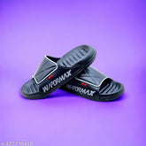 Trendy black EVA flip flops with Angry Birds pattern - Kids Summer Essential