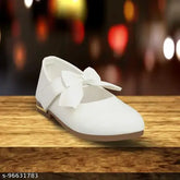 White leather Prattle Foot Casual Bellie for girls and women, featuring EVA sole - Children's footwear on display