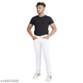 Denim men's pants, solid design from Heaven Creation, size 28/30/32, made in India